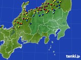 関東・甲信地方のアメダス実況(積雪深)(2021年01月10日)