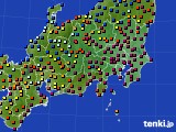 関東・甲信地方のアメダス実況(日照時間)(2021年01月10日)