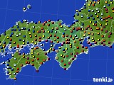 近畿地方のアメダス実況(日照時間)(2021年01月10日)