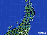 2021年01月10日の東北地方のアメダス(気温)