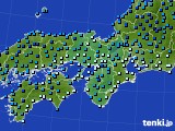 近畿地方のアメダス実況(気温)(2021年01月10日)