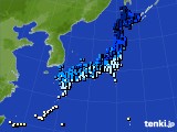 アメダス実況(気温)(2021年01月10日)