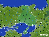 兵庫県のアメダス実況(気温)(2021年01月10日)