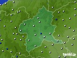 群馬県のアメダス実況(風向・風速)(2021年01月10日)