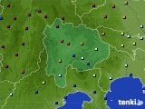 山梨県のアメダス実況(日照時間)(2021年01月11日)