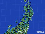 2021年01月11日の東北地方のアメダス(気温)