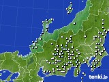 北陸地方のアメダス実況(降水量)(2021年01月12日)