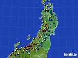 東北地方のアメダス実況(積雪深)(2021年01月12日)