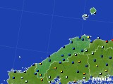 2021年01月12日の島根県のアメダス(日照時間)