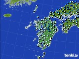 九州地方のアメダス実況(気温)(2021年01月12日)