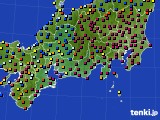 2021年01月13日の東海地方のアメダス(日照時間)