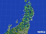2021年01月13日の東北地方のアメダス(気温)
