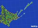 道東のアメダス実況(日照時間)(2021年01月14日)