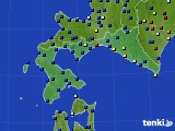 道南のアメダス実況(日照時間)(2021年01月14日)