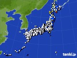 アメダス実況(風向・風速)(2021年01月14日)