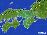 近畿地方のアメダス実況(積雪深)(2021年01月15日)