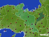京都府のアメダス実況(日照時間)(2021年01月15日)