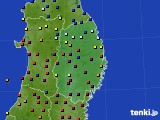 岩手県のアメダス実況(日照時間)(2021年01月15日)