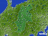 長野県のアメダス実況(気温)(2021年01月15日)