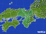 近畿地方のアメダス実況(降水量)(2021年01月16日)