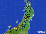 東北地方のアメダス実況(積雪深)(2021年01月16日)