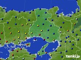 兵庫県のアメダス実況(日照時間)(2021年01月16日)