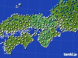 近畿地方のアメダス実況(気温)(2021年01月16日)