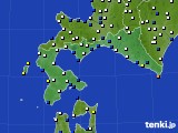 道南のアメダス実況(風向・風速)(2021年01月16日)