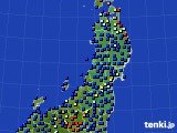 東北地方のアメダス実況(日照時間)(2021年01月17日)