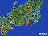 関東・甲信地方のアメダス実況(日照時間)(2021年01月17日)