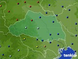埼玉県のアメダス実況(日照時間)(2021年01月17日)