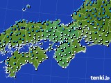 近畿地方のアメダス実況(気温)(2021年01月17日)