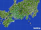 2021年01月17日の東海地方のアメダス(風向・風速)