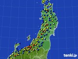 東北地方のアメダス実況(積雪深)(2021年01月18日)