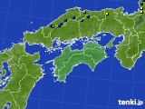 四国地方のアメダス実況(積雪深)(2021年01月18日)