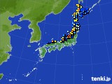 アメダス実況(積雪深)(2021年01月18日)