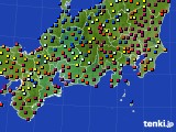 2021年01月18日の東海地方のアメダス(日照時間)