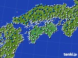 四国地方のアメダス実況(気温)(2021年01月18日)
