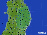 2021年01月18日の岩手県のアメダス(気温)