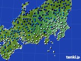 関東・甲信地方のアメダス実況(気温)(2021年01月19日)
