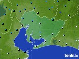 2021年01月19日の愛知県のアメダス(気温)