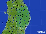 2021年01月20日の岩手県のアメダス(気温)