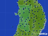 秋田県のアメダス実況(気温)(2021年01月20日)