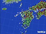 2021年01月21日の九州地方のアメダス(日照時間)