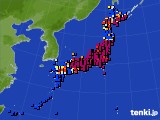 アメダス実況(日照時間)(2021年01月21日)