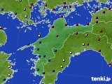2021年01月21日の愛媛県のアメダス(日照時間)