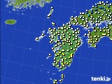 九州地方のアメダス実況(気温)(2021年01月22日)