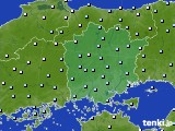 岡山県のアメダス実況(降水量)(2021年01月23日)