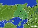 兵庫県のアメダス実況(降水量)(2021年01月24日)