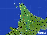 道北のアメダス実況(積雪深)(2021年01月25日)
